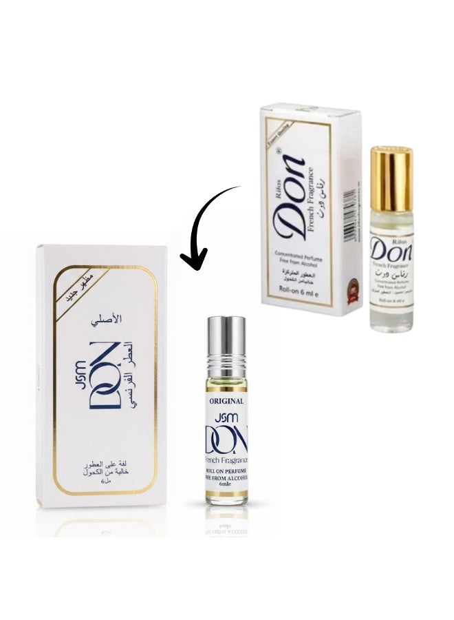 دون عطر مركز رول اون برفيوم خالي من الكحول - ٦ مل - Image 2